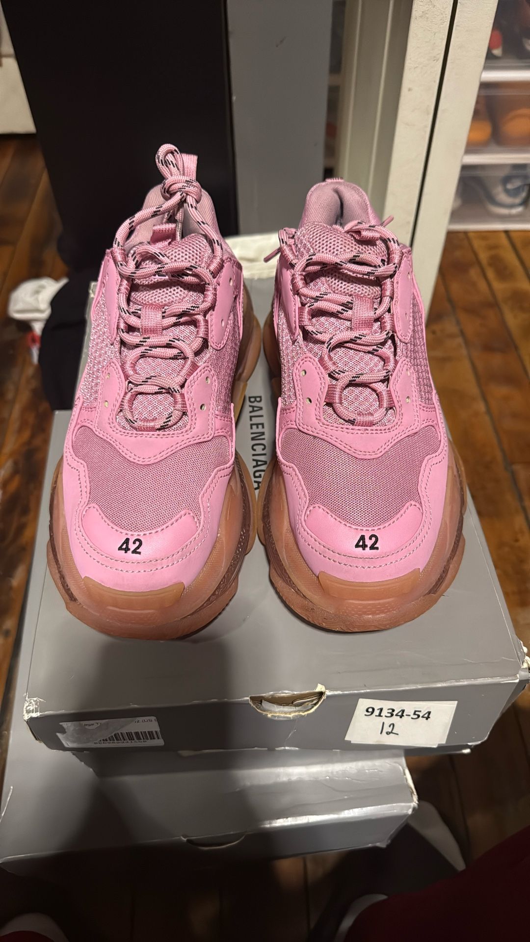 Balenciaga Triple S Pink Authentic Sz 42/9