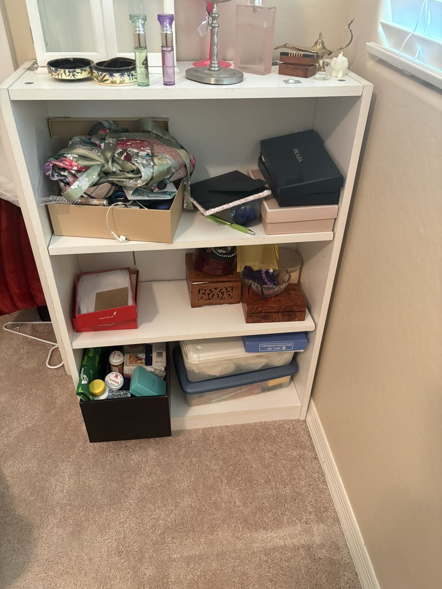 White Book Shelf 24in x 9in x 35.5in