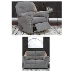 Brand New Love Seat With Matching Recliner