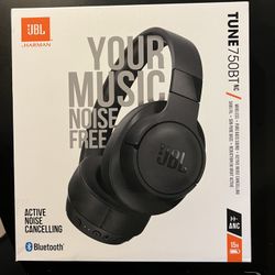 JBL TUNE 750BTNC Wireless Headphones (iPhone Samsung AirPods Beats)