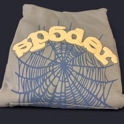 Sp5der Worldwide Sky Blue Hoodie 