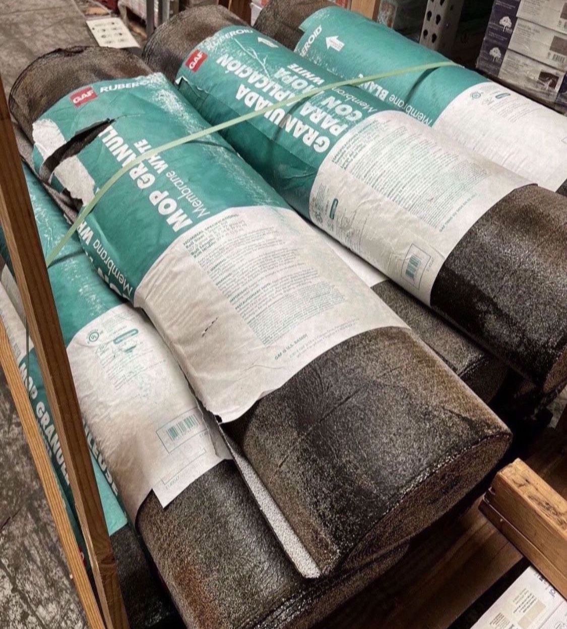 GAF Ruberoid Mop Granule Membrane White