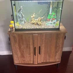 Fish Tank 40 Gallon And Wood Stand