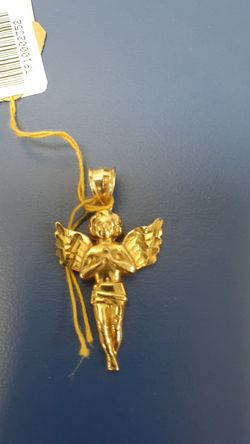 Pendant 10k yell ,2.2 gr