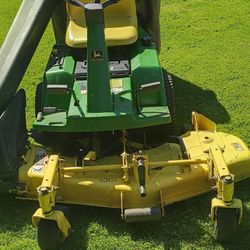 JohnDeere 48 Zero turn With Snow Thrower Attachment 
