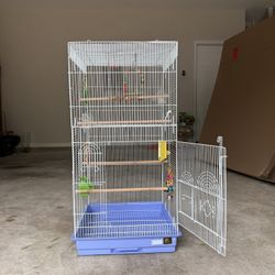 36” Bird Cage w/Accessories - Full Bird Starter Set