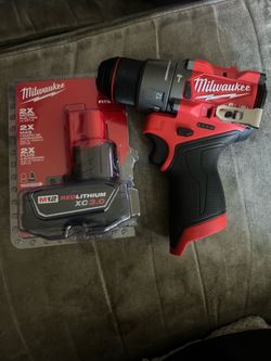 Milwaukee M12 Fuel Brushless Hammer Drill With CP 3.0 Battery New
