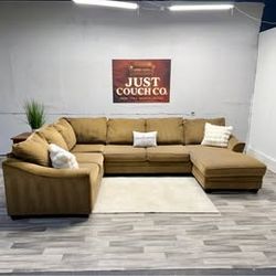 Free Delivery - Ashley Furniture Tan 3 Piece Sectional Couch