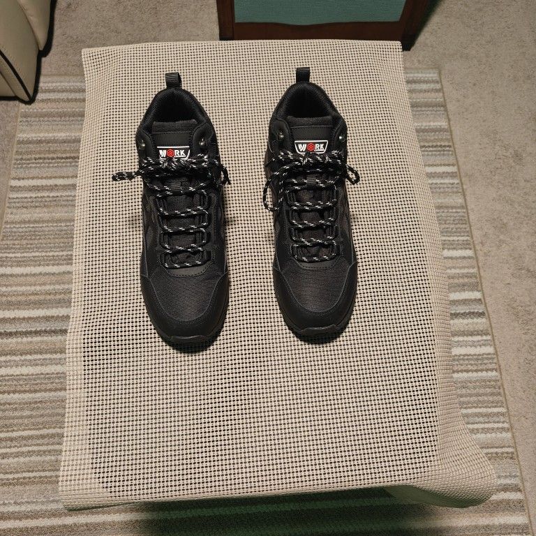 Larnmern Steel Toe Slip Resistant Static Puncture Proof Work Boot Men 9 Women 11