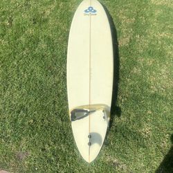 7’6 Gun. Step Up, Big Wave Surfboard