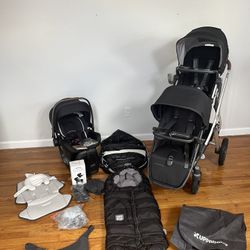 Uppababy Vista Stroller & Nuna Pipa infant car seat bundle W / Accessories 