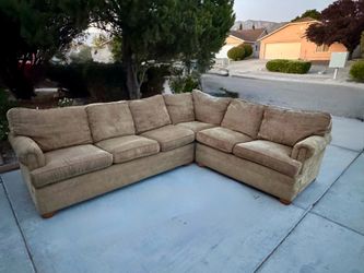 Sectional Couch for sale! Large tan/brown and Clean!