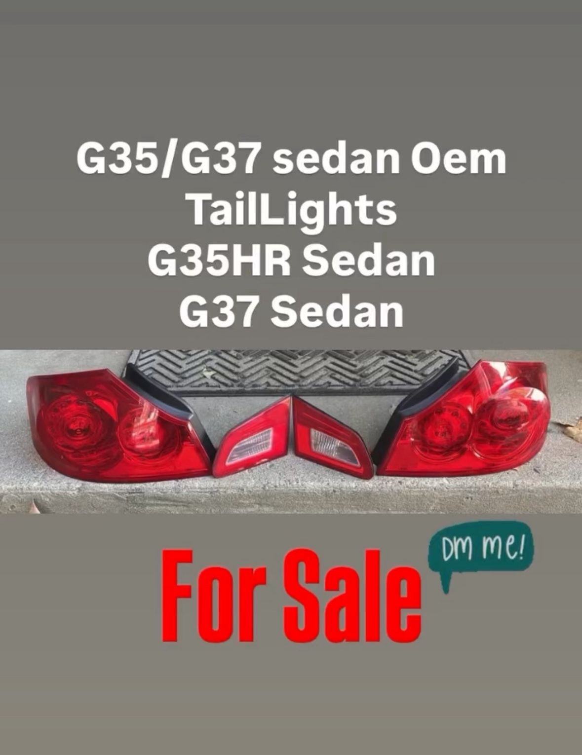 G37 Sedan TailLights