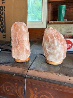 Himalayan Salt Lamps and Tealight Candle Holders Set of 2