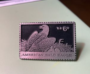 Money Clip- USPS 6 cent Stamp of American Bald Eagle