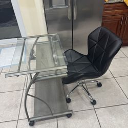 glass desk set