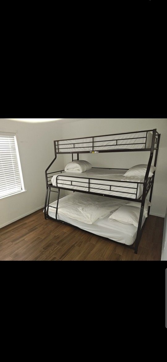 Triple Bunk Bed $210