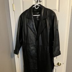 Leather Trenchcoat Jacket