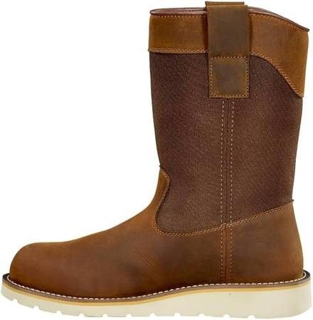 NEW SZ 11 Wide Work Boots Carhartt Men Waterproof Soft Toe Wellington Wedge Boot 10"
