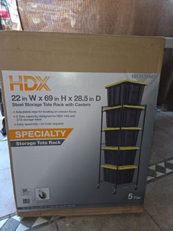 HDX Steel Storage Toto Rack with Casters Brand new (Price Is Firm)