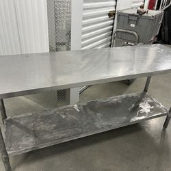 6 Ft Stainless Steel Prep Table