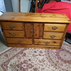 6 Drawer Solid Wood Dresser With Mirror 