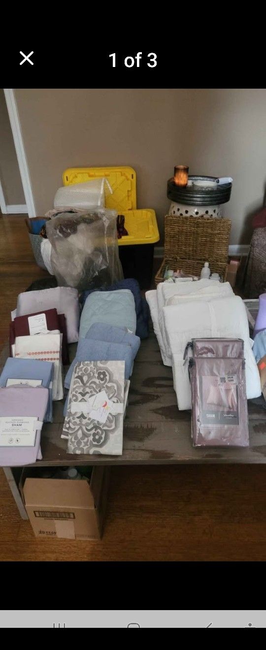 Pillow Shams/ Bedding/Curtains