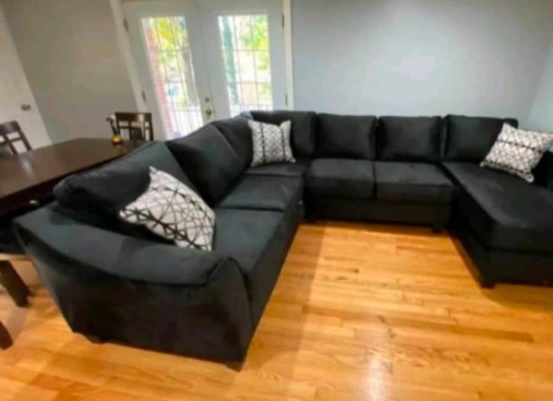 Black Sectional Couch