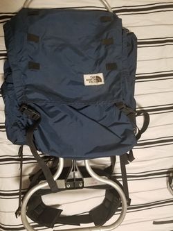 Northface hiking backpack metal frame