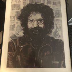 Jerry Garcia framed print  