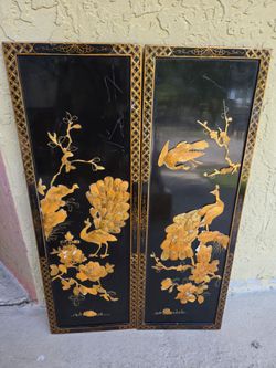 2 Panel Oriental Wall Art