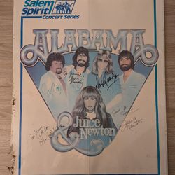 Alabama Juice & Newton Poster Signed