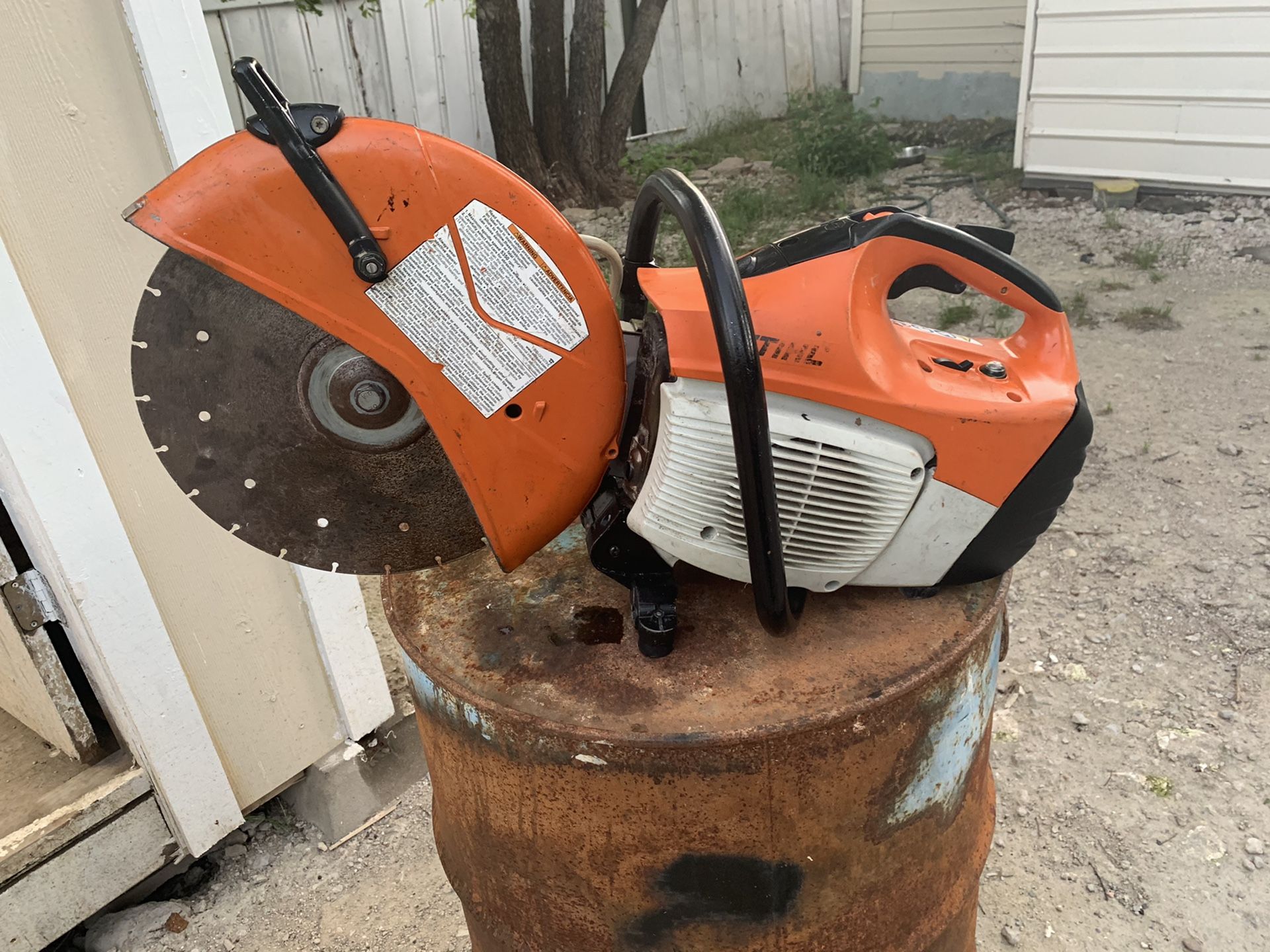 Stihl ts420 concrete saw 14 in blade