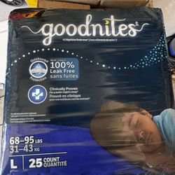 Goodnites Bedwetting Underwear for Boys, Large (68-95 lbs), 75 County