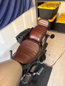 Indian Scout Bobber Stock Saddle and Passenger Saddle