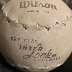 Large Vintage 9 Inch Softball