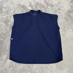 Medium FIGS Navy Blue Scrub Top