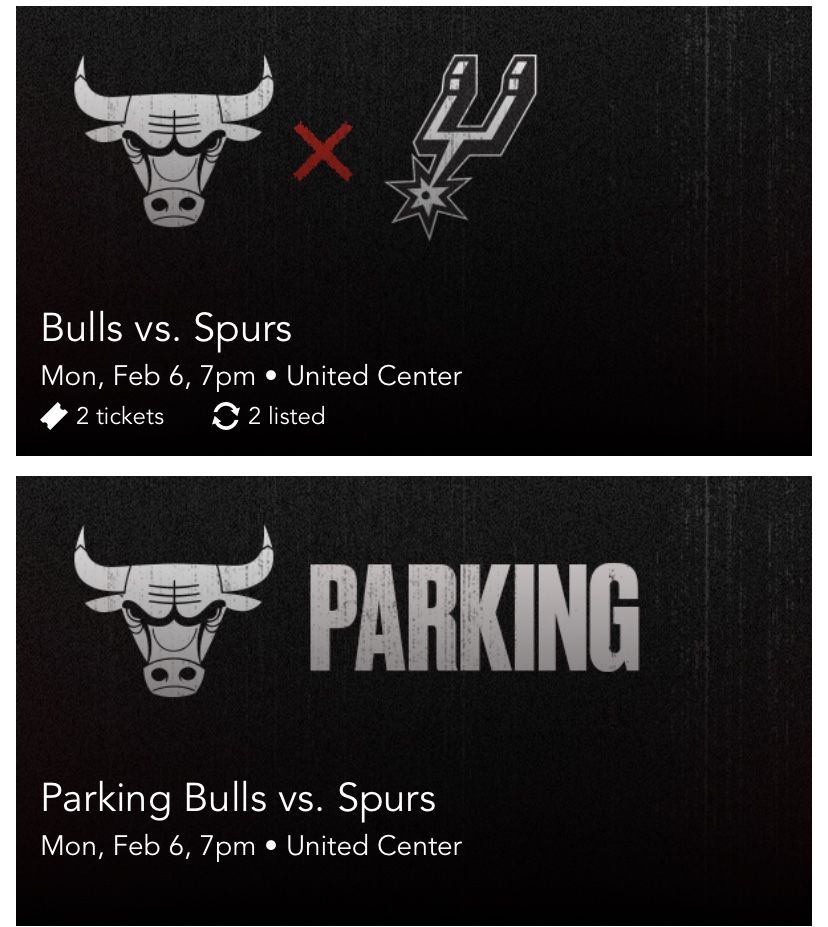2 Bulls Tickets Spurs (With Close Parking)