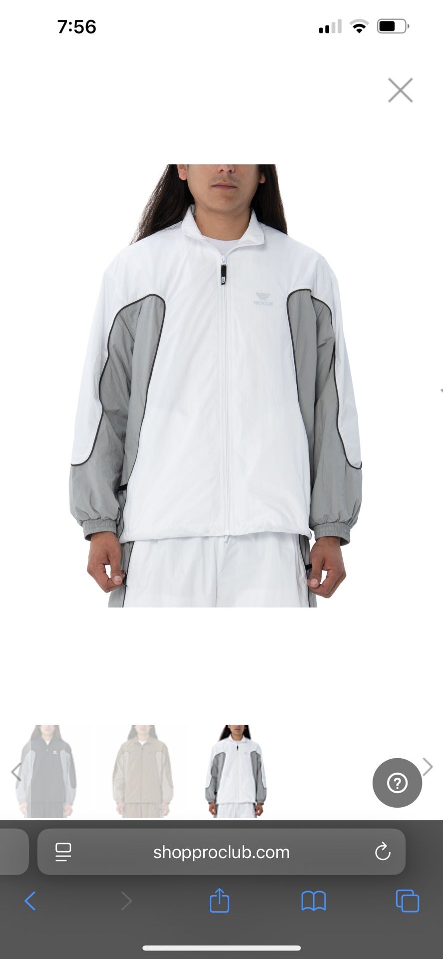 Pro Club Men's Comfort Wide Track Jacket 