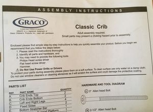 Graco Sarah Classic Crib For Sale In Puyallup Wa Offerup