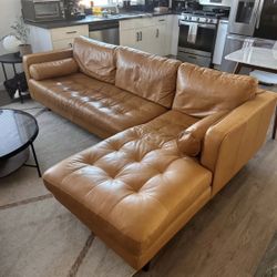 Article Leather Sectional Couch