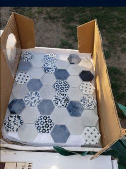 Very cute Blue Design Octagon Shapes Sheets