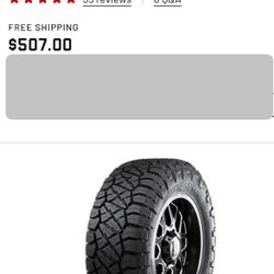 NITTO RIDGE GRAPPLER  “USED 3 Tires” 35X12.50R20