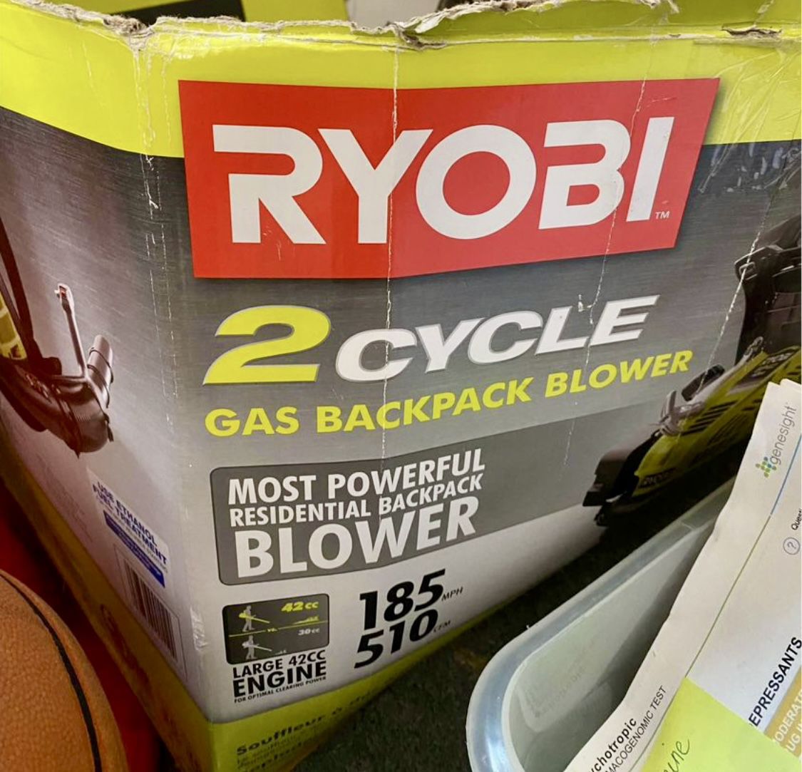 Ryobi Backpack Leaf Blower Gas Works Great
