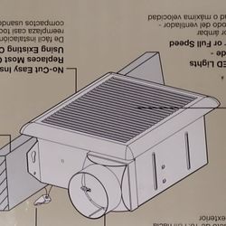 Bathroom Or Laundry Room Exhaust Fan With Humidity Sensor