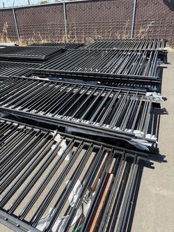 Metal fencing panels