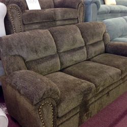💥Furniture Sale!💥 Brand New Brown Sofa Loveseat Livingroom Set! $50 Down Takes It Home Today!