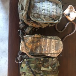 Camelback Back Pack And Two Hydration Packs