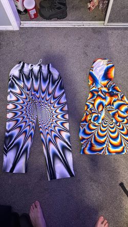 Psychedelic Pants and Jacket Set
