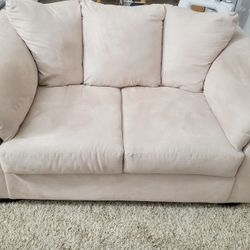 Cream Colored Sofa And Love Seat